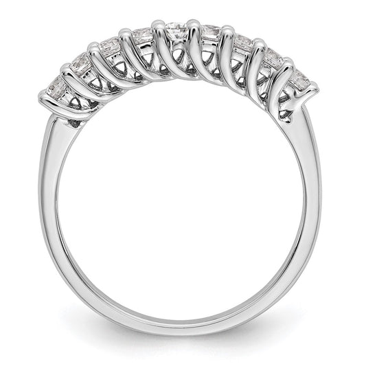 Buy Exclusive 14K White Gold Diamond Band - 1/2 Carat, Stylish 9-Stone Design