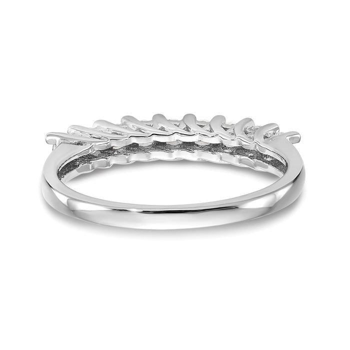 Buy Exclusive 14K White Gold Diamond Band - 1/2 Carat, Stylish 9-Stone Design-5