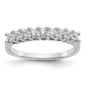 Buy Exclusive 14K White Gold Diamond Band - 1/2 Carat, Stylish 9-Stone Design-1