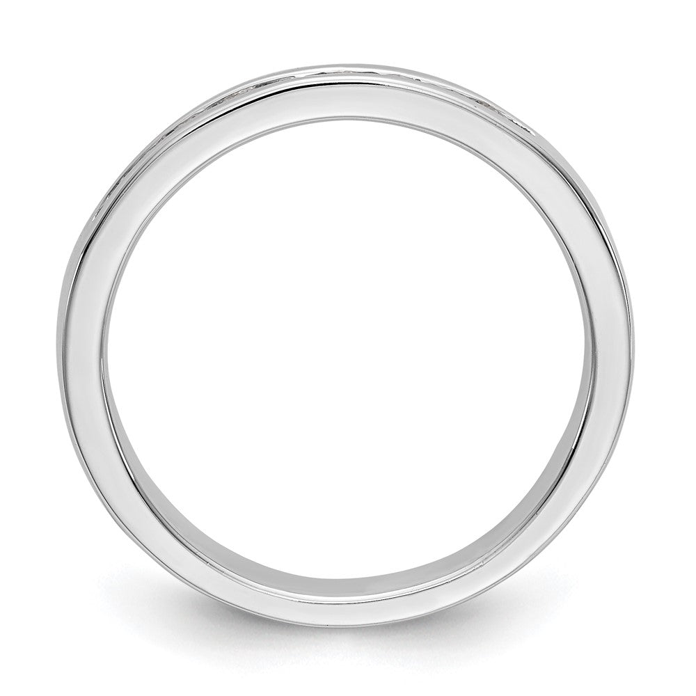 Exclusive Platinum Channel Band Mounting for 9 x 1.9mm Stones - Stylish Value!