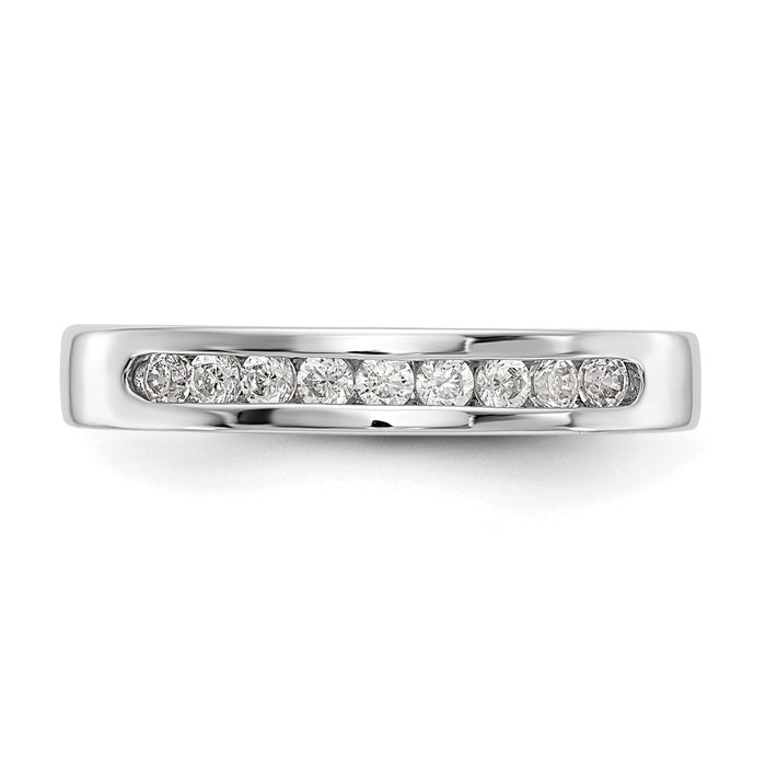 Exclusive Platinum Channel Band Mounting for 9 x 1.9mm Stones - Stylish Value!-4