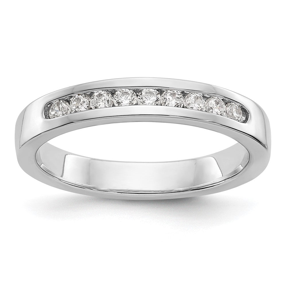 Exclusive Platinum Channel Band Mounting for 9 x 1.9mm Stones - Stylish Value!