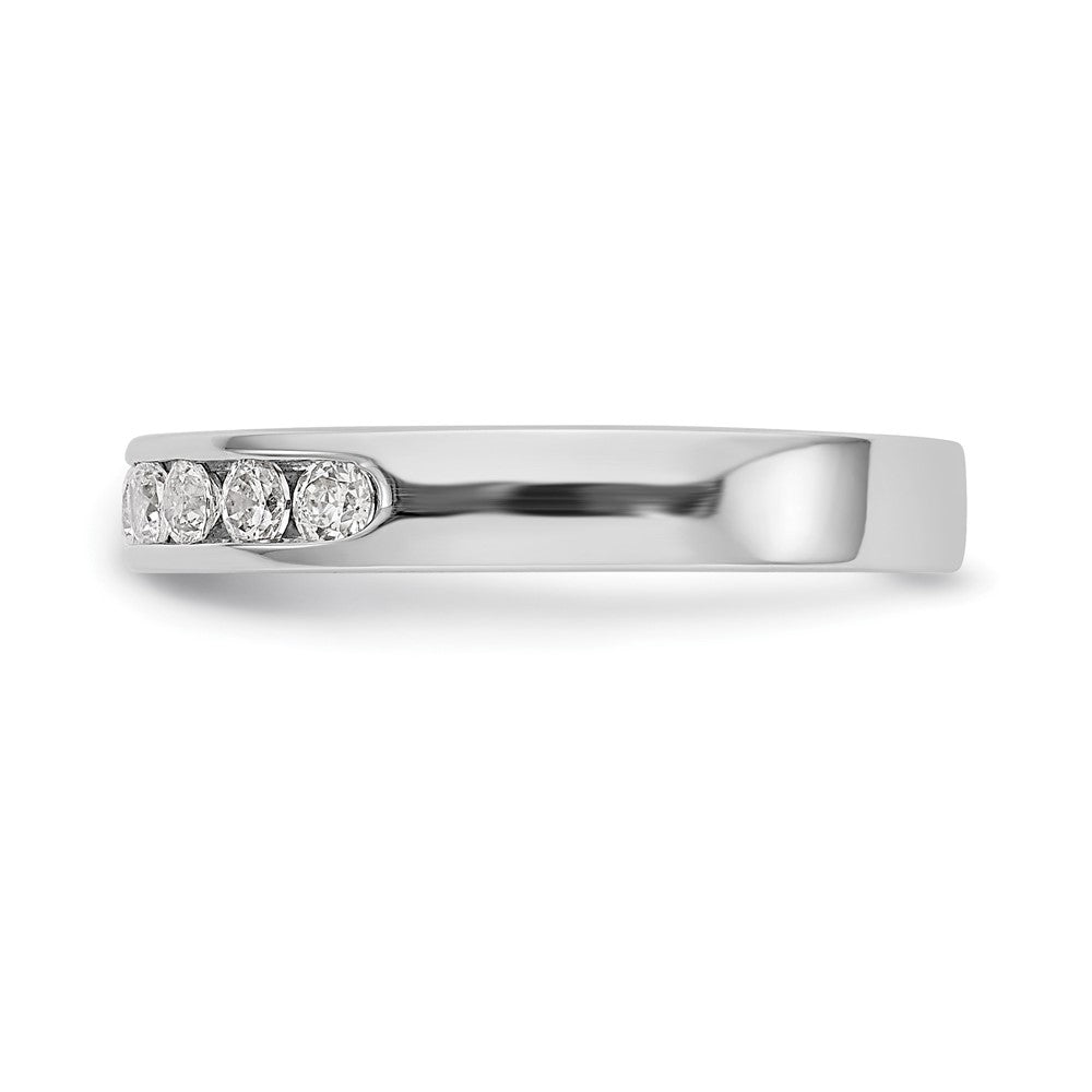 High-Quality 1/2 Carat Round Diamond Channel Set Band in Platinum - Stylish Value!