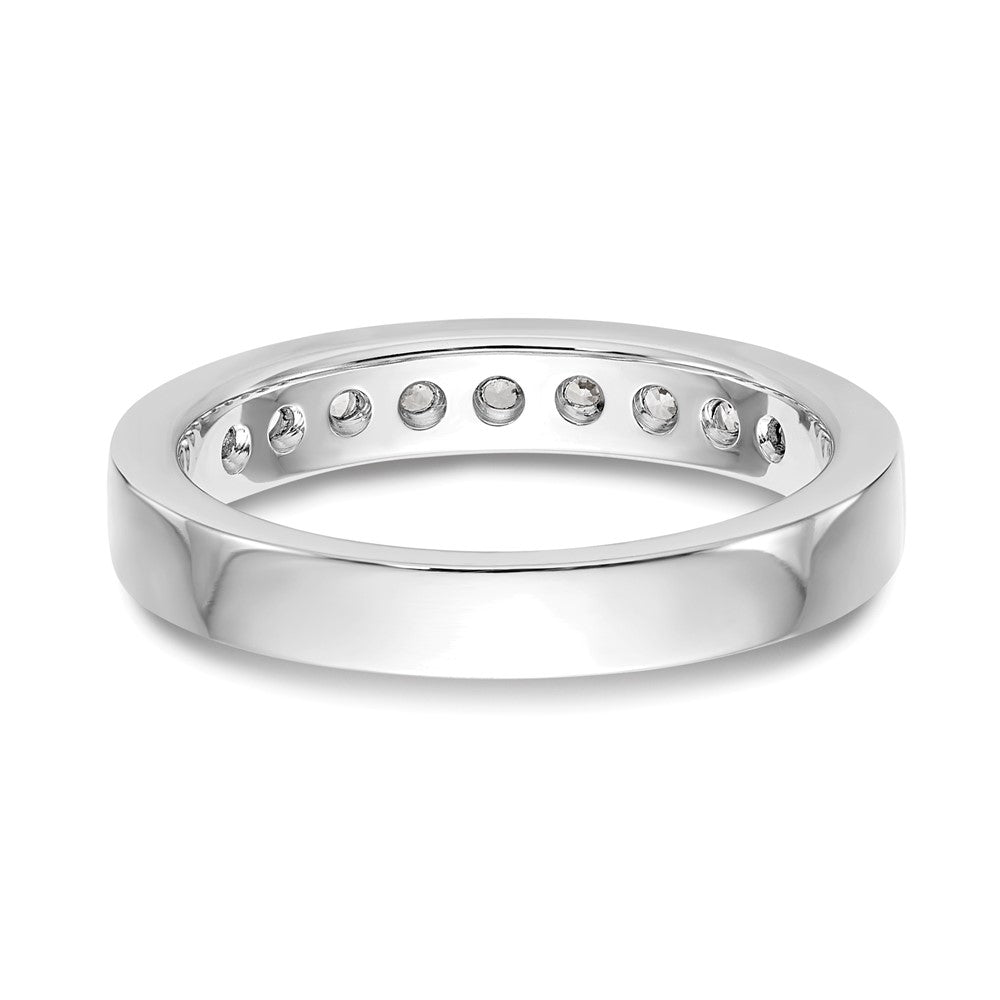 High-Quality 1/2 Carat Round Diamond Channel Set Band in Platinum - Stylish Value!