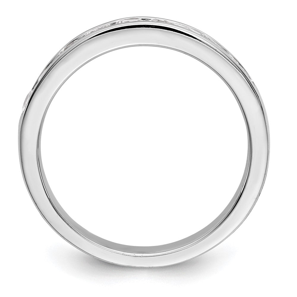 Order Stylish Platinum Channel Band Mounting for 9 x 2.7mm Stones
