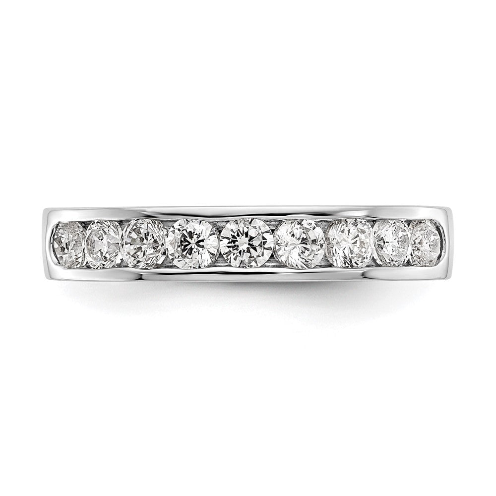 Order Stylish Platinum Channel Band Mounting for 9 x 2.7mm Stones