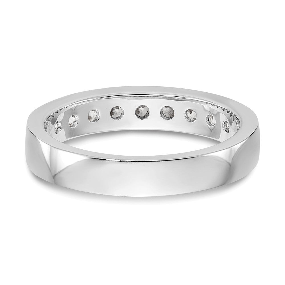 Order Stylish Platinum Channel Band Mounting for 9 x 2.7mm Stones
