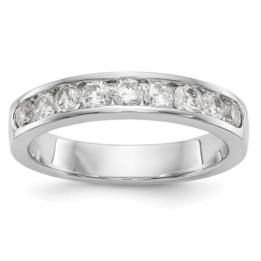 Buy Stylish Platinum 9-Stone Band with 7/8 Carat Round Diamonds - Luxury Value!