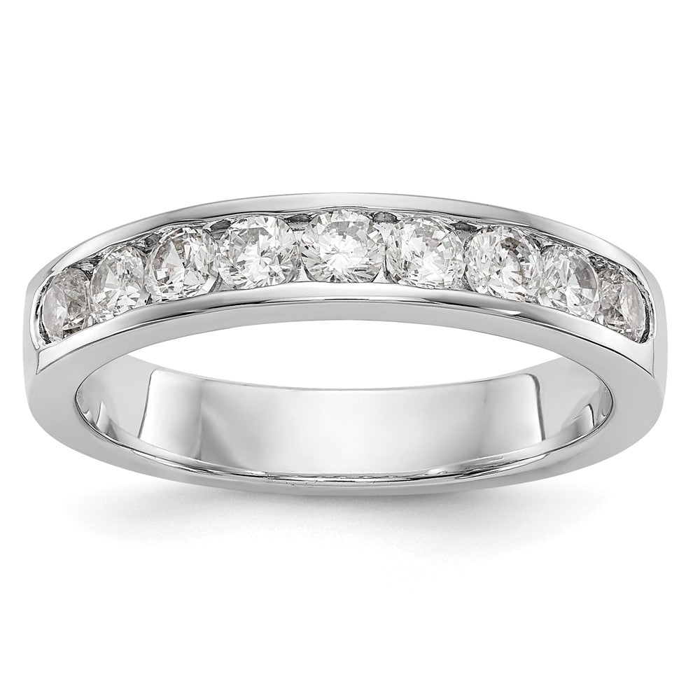 Order Stylish Platinum Channel Band Mounting for 9 x 2.7mm Stones