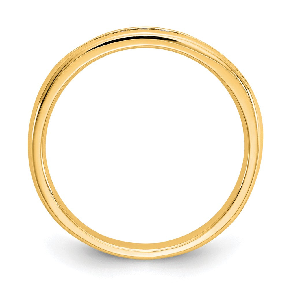High-Quality 14K Yellow Gold Channel Band for 9 Stones - Stylish & Affordable!