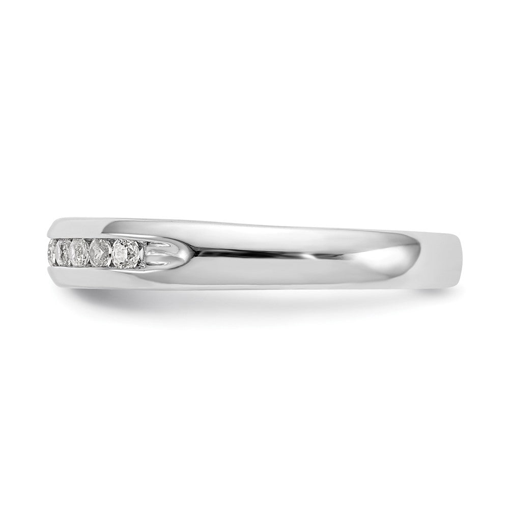 Exclusive 14K White Gold Diamond Band - 9-Stone, 1/5 Carat, Stylish Value