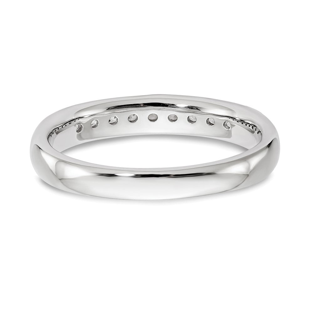 Exclusive 14K White Gold Diamond Band - 9-Stone, 1/5 Carat, Stylish Value