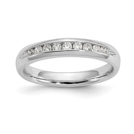 Buy Stylish 14K White Gold 9-Stone Diamond Band - 1/5 Carat Value Deal