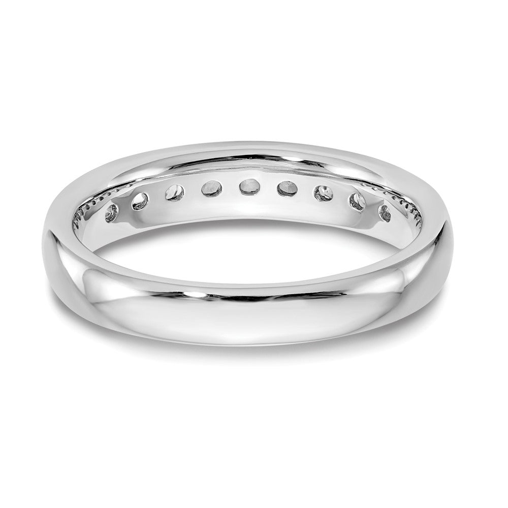 Buy Exclusive 14K White Gold 9-Stone Diamond Band - 3/8 Carat, Stylish Value!
