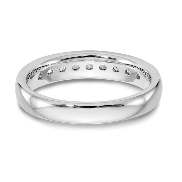 Buy Exclusive 14K White Gold 9-Stone Diamond Band - 3/8 Carat, Stylish Value!-5