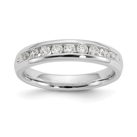Buy Exclusive 14K White Gold 9-Stone Diamond Band - 3/8 Carat, Stylish Value!