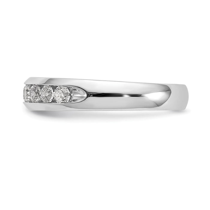 Buy Stylish 14K White Gold 9-Stone Diamond Band - 1/2 Carat Luxury Design-3