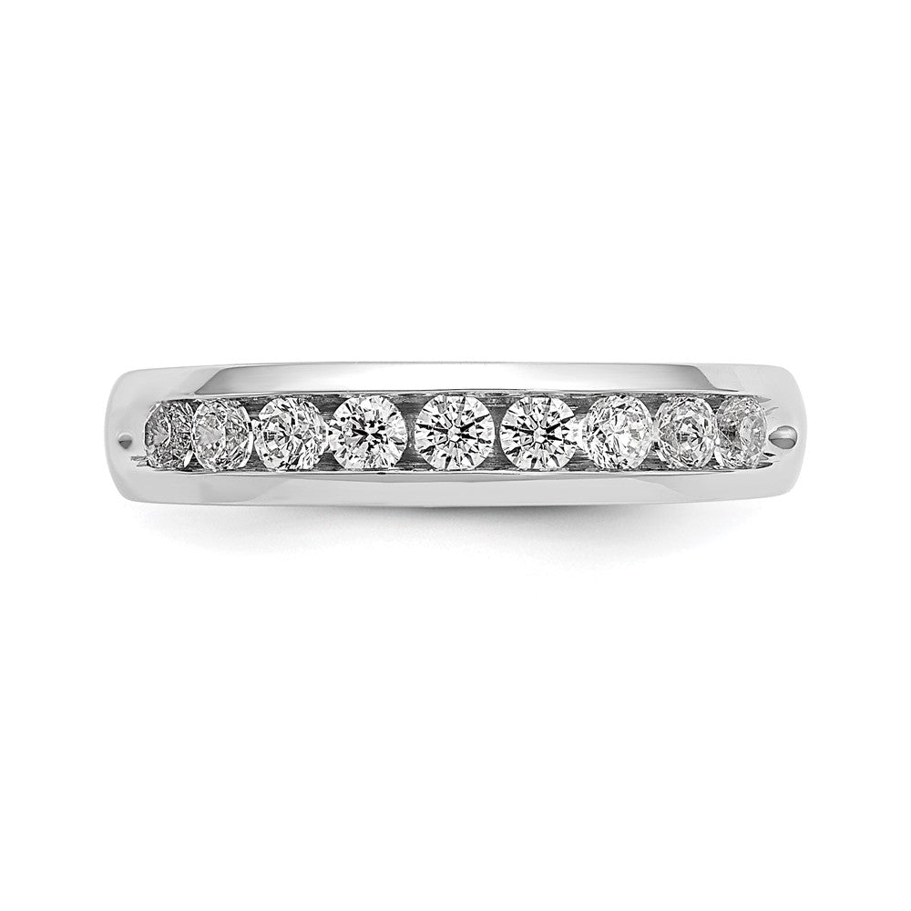 Buy Stylish 14K White Gold 9-Stone Diamond Band - 1/2 Carat Luxury Design