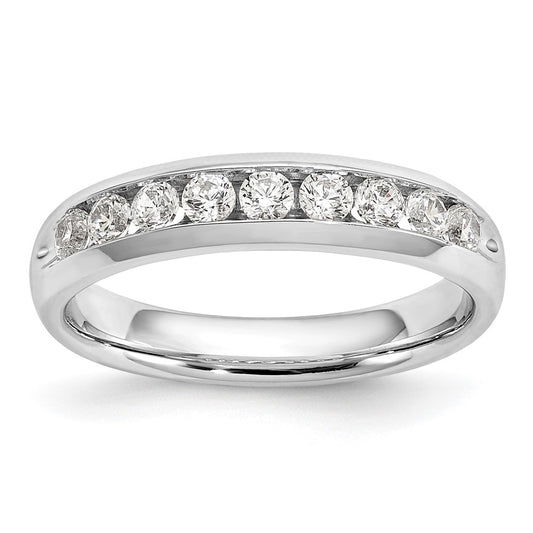 Buy Stylish 14K White Gold 9-Stone Diamond Band - 1/2 Carat Luxury Design