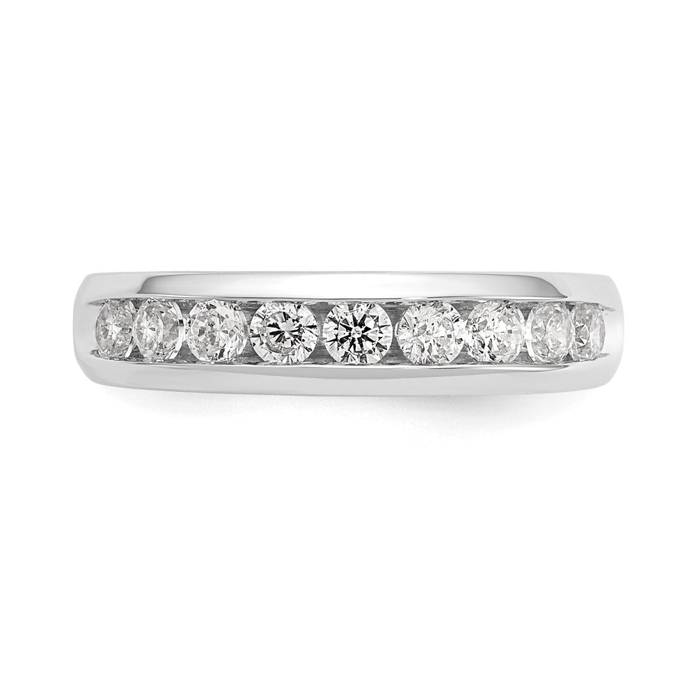 High-Quality 14K White Gold 9-Stone Diamond Band - 5/8 Carat, Stylish Value!