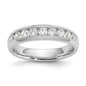 High-Quality 14K White Gold 9-Stone Diamond Band - 5/8 Carat, Stylish Value!-1