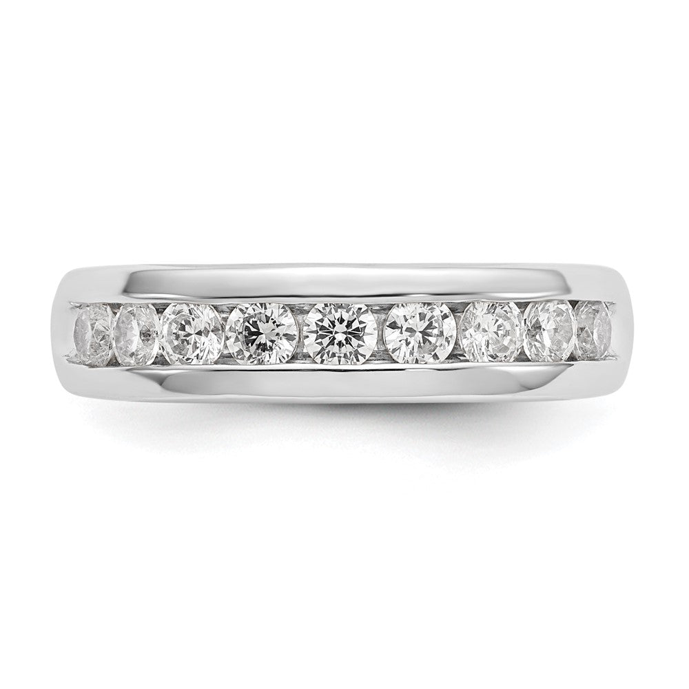Buy Stylish 14K White Gold 9-Stone Round Diamond Band - 3/4 Carat Luxury