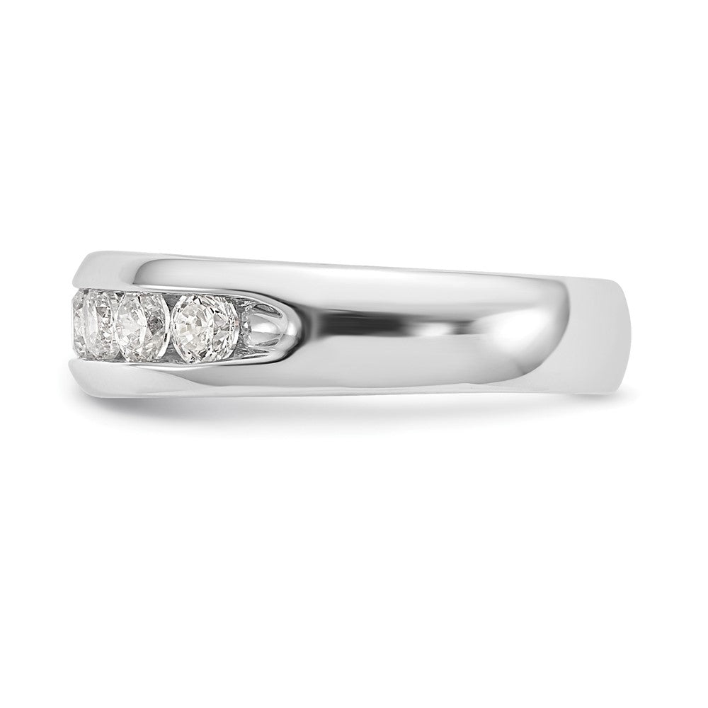 Order Stylish 14K White Gold 9-Stone Diamond Band - 1 Carat Total Weight