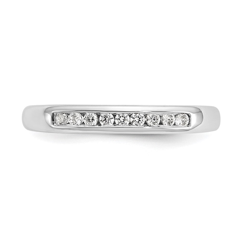 Order Stylish 14K White Gold 9-Stone Diamond Band - 1 Carat Total Weight