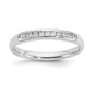 High-Quality 14K White Gold 9-Stone Diamond Band - 1/8 Carat, Stylish Value-1