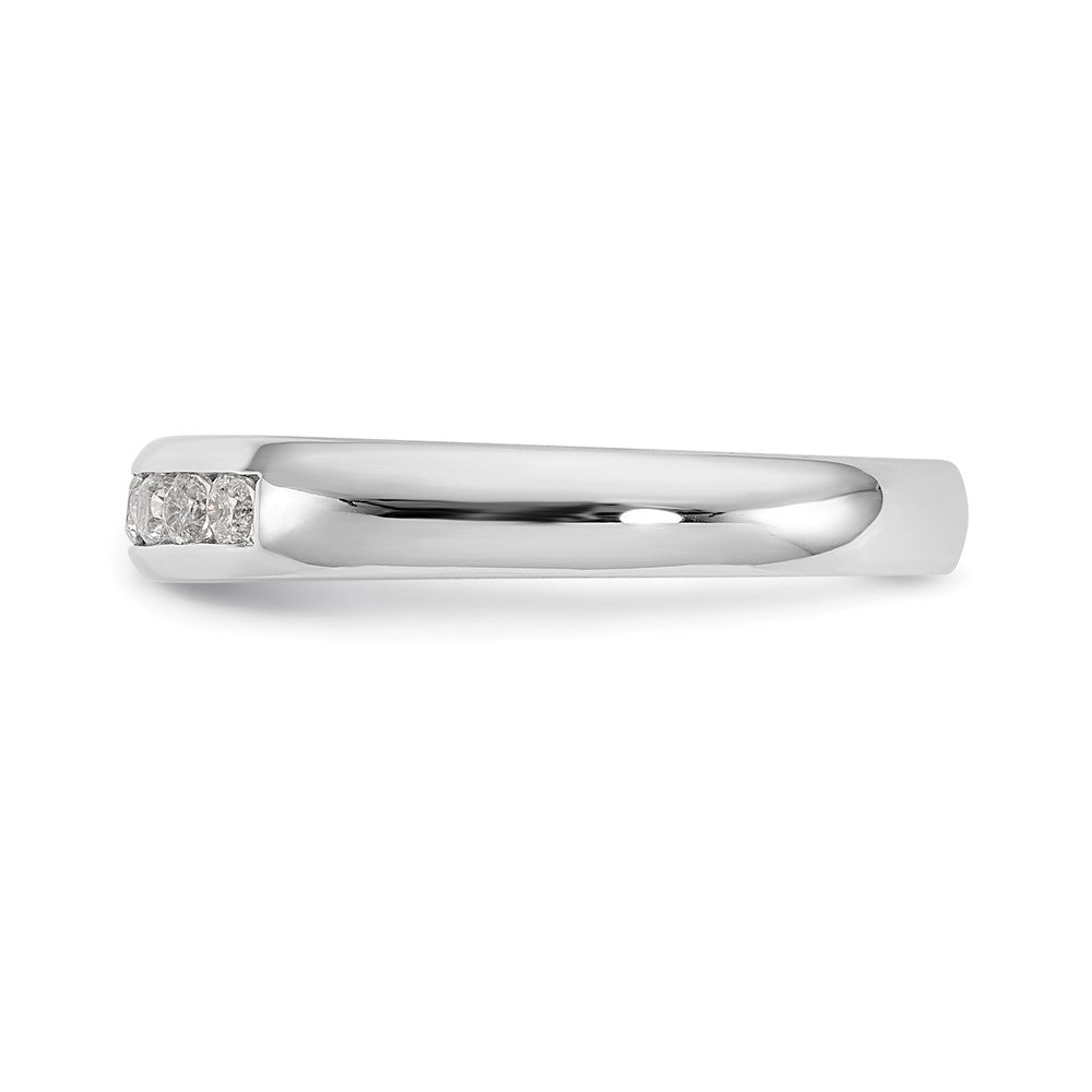 Buy Stylish 14K White Gold 9-Stone Diamond Band - 1/4 Carat Luxury Ring