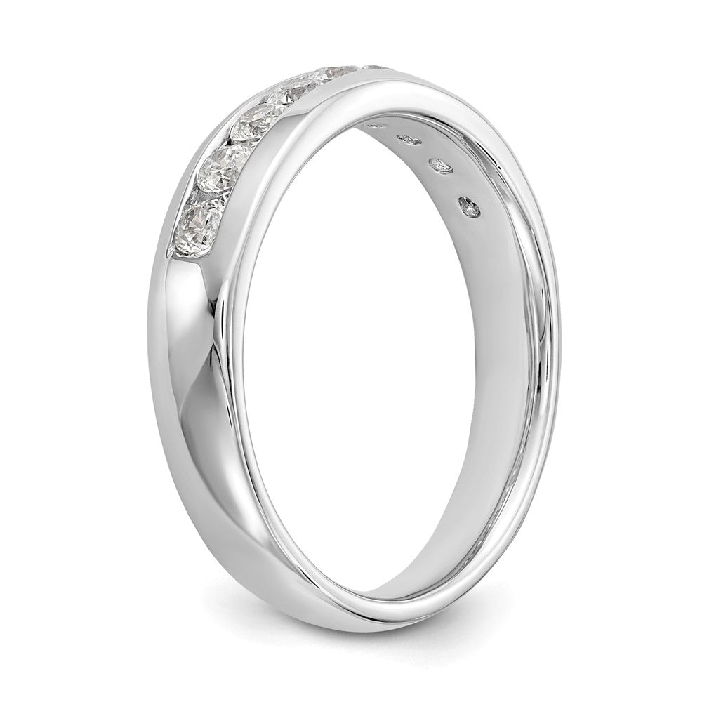 Buy Stylish 14K White Gold 9-Stone Diamond Channel Set Band, 1/2 Carat