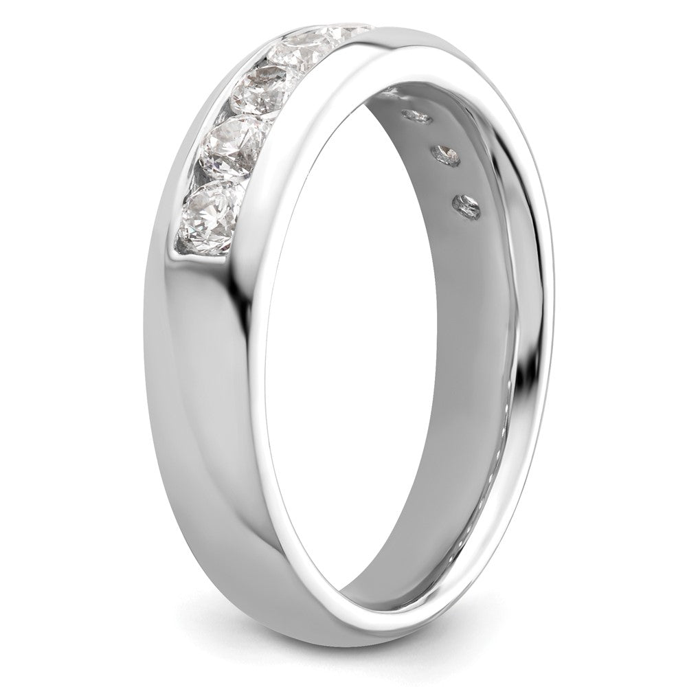 High-Quality 14K White Gold 9-Stone 3/4 Carat Diamond Channel Set Band - Stylish Value