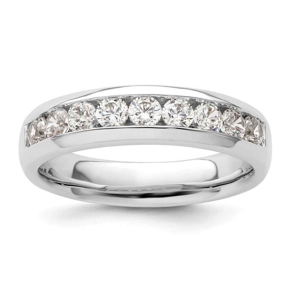 High-Quality 14K White Gold 9-Stone 3/4 Carat Diamond Channel Set Band - Stylish Value