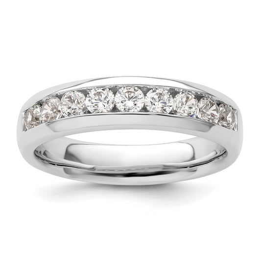 High-Quality 14K White Gold 9-Stone 3/4 Carat Diamond Channel Set Band - Stylish Value