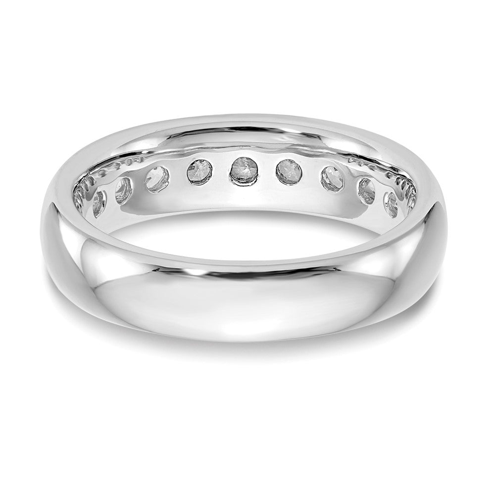 High-Quality 14K White Gold 9-Stone Diamond Band - 7/8 Carat, Stylish Value!
