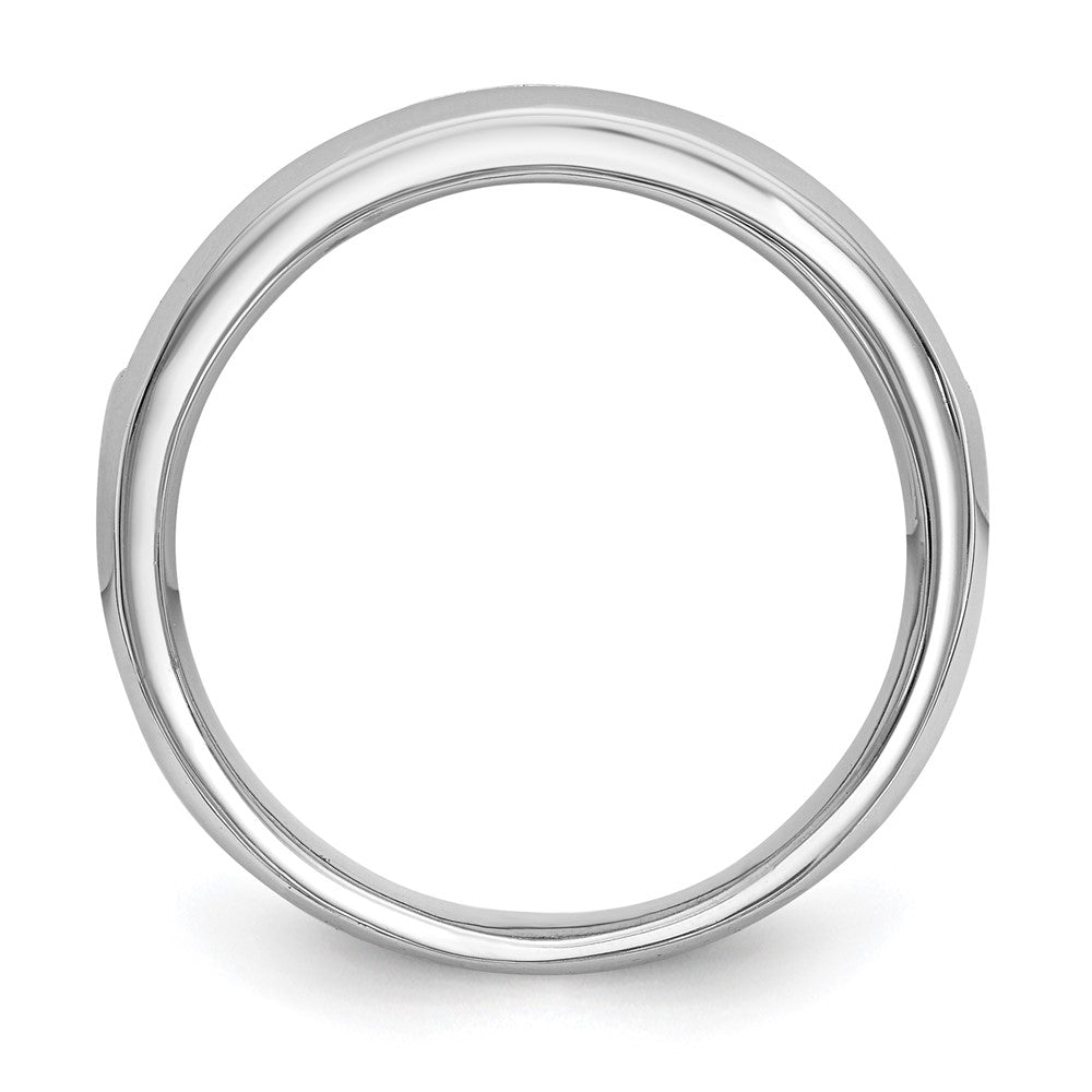 Exclusive 14K White Gold 1 Carat Round Diamond Band - Stylish 9-Stone Channel Set