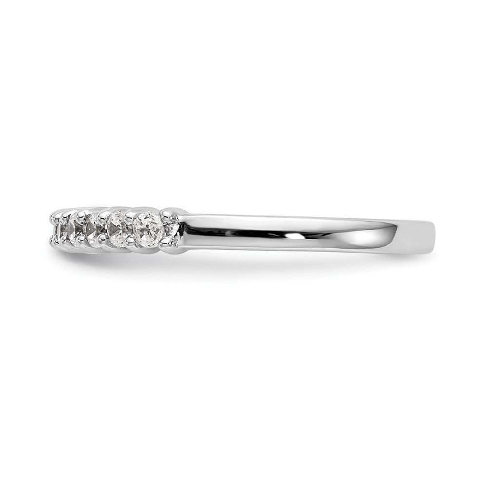 Designer 14K White Gold Diamond Band Setting for 10 Round Stones - Luxury Value!