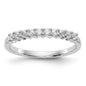 Buy Stylish 14K White Gold Diamond Band - 1/3 Carat, 11-Stone Design-1