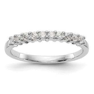 Buy Stylish 14K White Gold Diamond Band - 1/3 Carat, 11-Stone Design
