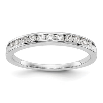 Buy Exclusive 14K White Gold Diamond Channel Band - 1/3 Carat, Stylish Design