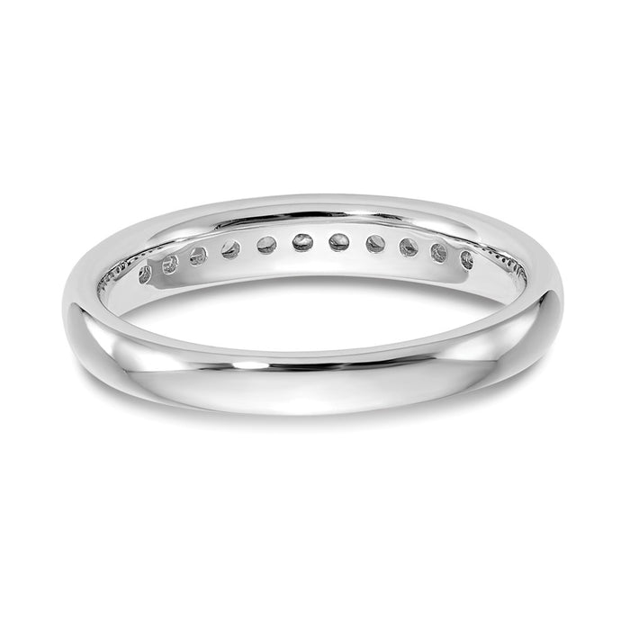 Exclusive 14K White Gold Diamond Channel Set Band - 11 Stones, 1/5 Carat Value-5
