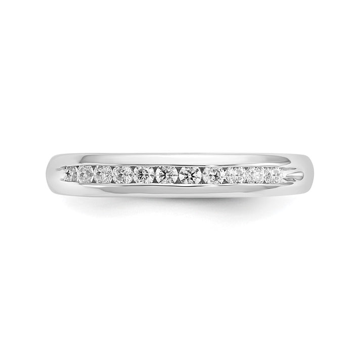 High-Quality 14K White Gold 11-Stone Diamond Band | Stylish 1/4 Carat Value-4