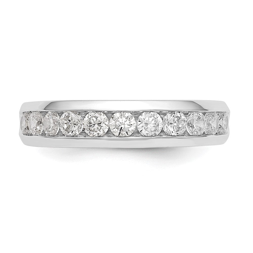 Buy Stylish 14K White Gold Channel Set Band - 3/4 Carat Round Diamonds, 11-Stone