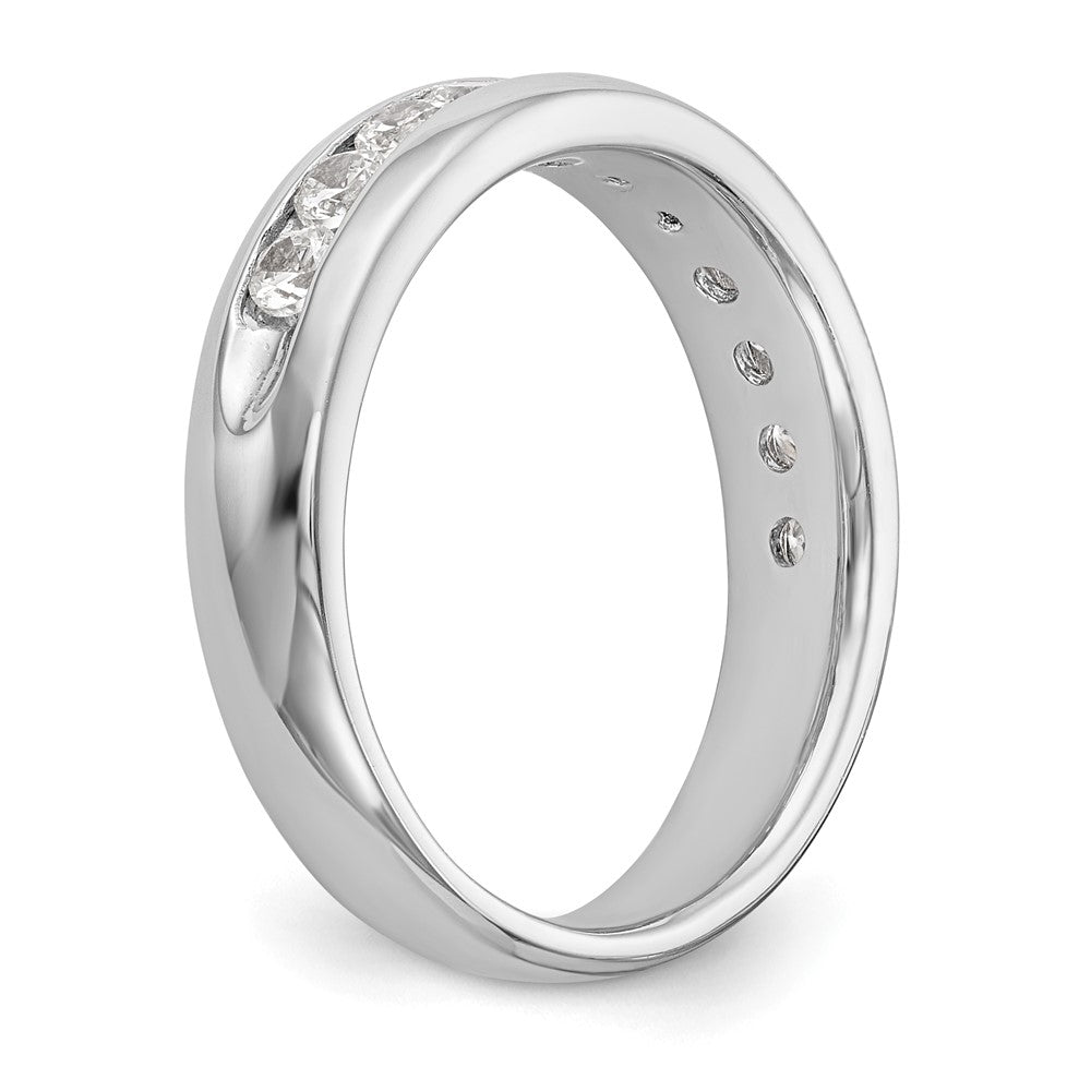 Buy Stylish 14K White Gold Channel Set Band - 3/4 Carat Round Diamonds, 11-Stone