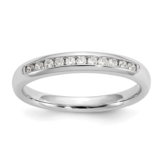 Exclusive 14K White Gold Diamond Band - 1/6 Carat, Stylish Value Jewelry