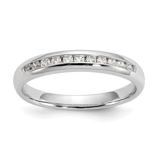 High-Quality 14K White Gold 11-Stone Diamond Band - 1/5 Carat, Stylish Value!