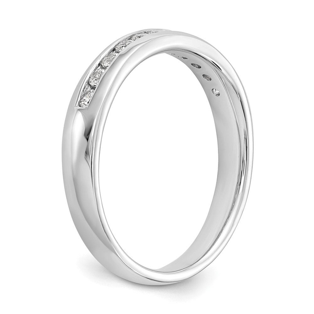 Buy Stylish 14K White Gold 11-Stone Channel Set Band with 1/4 Carat Diamonds
