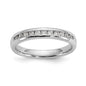 Buy Stylish 14K White Gold 11-Stone Channel Set Band with 1/4 Carat Diamonds-1