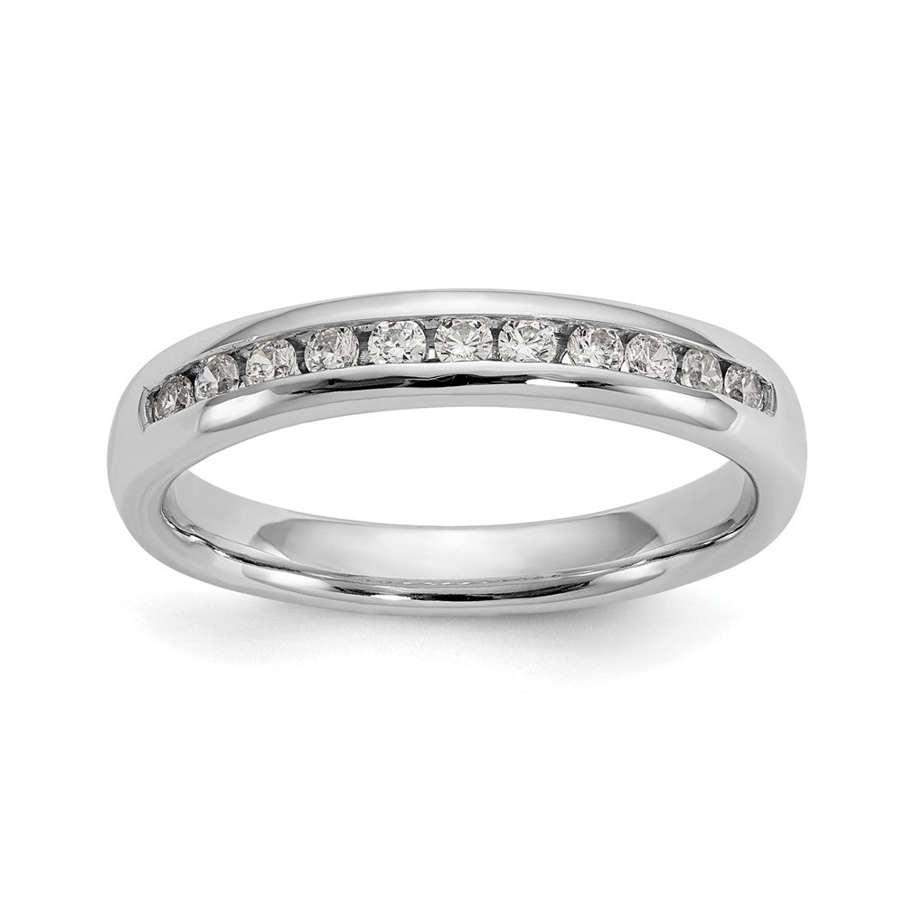 Buy Stylish 14K White Gold 11-Stone Channel Set Band with 1/4 Carat Diamonds