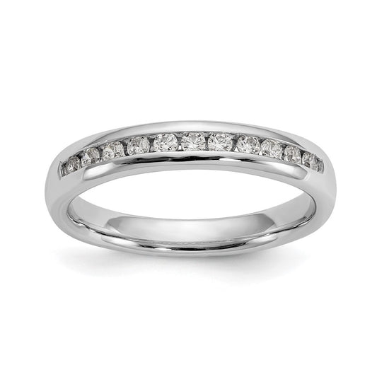 Buy Stylish 14K White Gold 11-Stone Channel Set Band with 1/4 Carat Diamonds